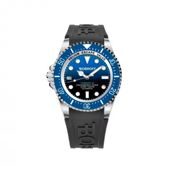 BOBROFF MAN BF0003ibaBFS 42mm Analog Quartz Watch with Black Leather Strap