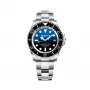 BOBROFF MAN BF0003J1 Analog Quartz Watch 44mm Black Dial Leather Strap