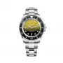 BOBROFF MAN BF0008 Analog Quartz Watch 44mm Stainless Steel Black Dial Leather Strap
