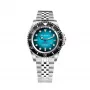 BOBROFF MAN BF0009-BFSTJ Analog Quartz Watch 44mm Black Dial Leather Strap