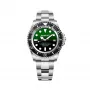 BOBROFF MAN BF002 Analog Quartz Wristwatch 44mm Black Leather Strap