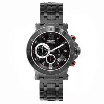 BOBROFF MAN BF1001M41M 44mm Stainless Steel Quartz Watch