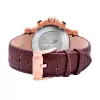 BOBROFF MAN BF1001M65 Analog Quartz Watch 44mm Black Dial Leather Strap