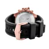 BOBROFF MAN BF1002M15 Analog Quartz Watch 43mm Black Dial Leather Strap