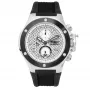 BOBROFF MAN BF1002M20 Analog Quartz Watch 43mm Black Dial Leather Strap