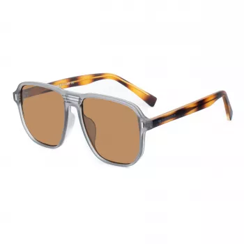 BOBROFF MAN BFG0003-C5 Rectangular Sunglasses UV400 Polycarbonate Lens 56/17/145 mm
