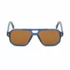 BOBROFF MAN BFG0007-C4 Sunglasses - Rectangular Acetate Frame with UV400 Protection - 55/15/143 mm