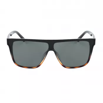 BOBROFF Men's BFG0032-G11P Rectangular Polarized Sunglasses - Black/Grey