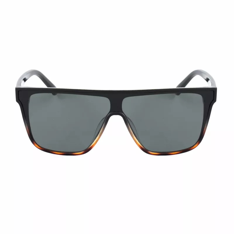 BOBROFF Men's BFG0032-G11P Rectangular Polarized Sunglasses - Black/Grey