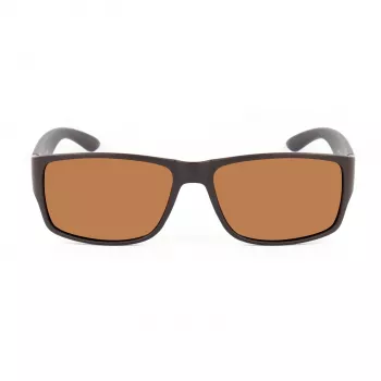 BOBROFF Men's Fashion Sunglasses BFG0031-C4P - Rectangular Black Frame, UV400 Lens