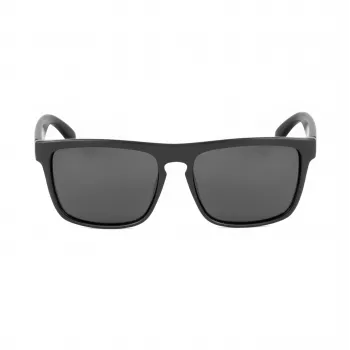 BOBROFF Men's Rectangular Polarized Sunglasses BFG0033-S05P - Black Frame, Grey Lens, 57-18-138 mm