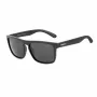 BOBROFF Men's Rectangular Polarized Sunglasses BFG0033-S05P - Black Frame, Grey Lens, 57-18-138 mm
