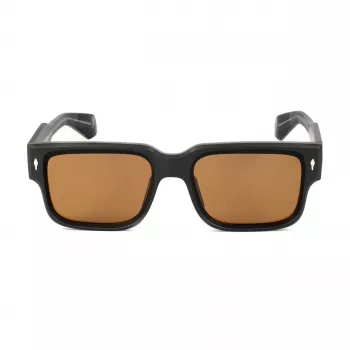 BOBROFF Men's Rectangular Sunglasses BFG0021-C1 Black/Grey UV400