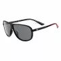 BOBROFF Men's Rectangular Sunglasses BFG0022-C1P - Black Frame, Grey Lenses, UV400