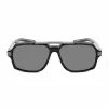 BOBROFF Men's Sunglasses BFG0015-C1 - Black Acetate Frame, Grey Lenses, UV400 (58/15/143 mm)