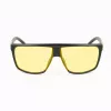 BOBROFF Men's Sunglasses BFG0029-C3P - Rectangle Full Rim Black Frame with Grey UV400 Lenses (65/10/130 mm)