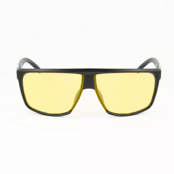 BOBROFF Men's Sunglasses BFG0029-C3P - Rectangle Full Rim Black Frame with Grey UV400 Lenses (65/10/130 mm)