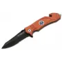 Boker Magnum EMS Rescue Folding Knife, 440A Blade, Aluminum Handle, Red, Glass Breaker & Seatbelt Cutter