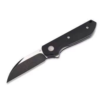 Böker Plus Corvus Nitro-V Folding Knife, Black G10 Handle, Stonewash Blade
