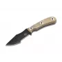Boker Plus Micro Tracker 2.0 Fixed Blade Knife, 154CM Stonewash Drop Point, Micarta Handle, Kydex Sheath