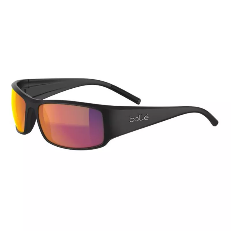 Bolle BS026006 Unisex Sunglasses - Matte Black Frame, Grey Lens, 63/17/130 mm
