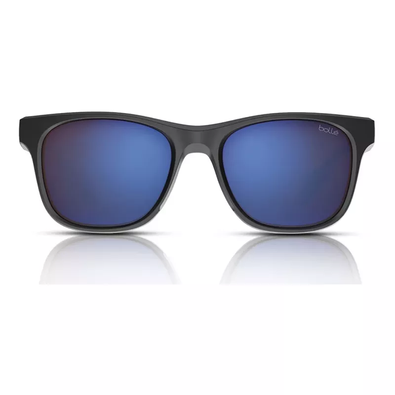 Bolle BS051006-S Phantom Sunglasses - Unisex Sport Wrap-Around, Photochromic Polarized NXT Lenses, Matte Black Frame