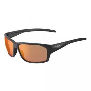 Bolle BS136007 Sunglasses Unisex Phantom Brown Red Photochromic Polarized Mirrored Matte Black