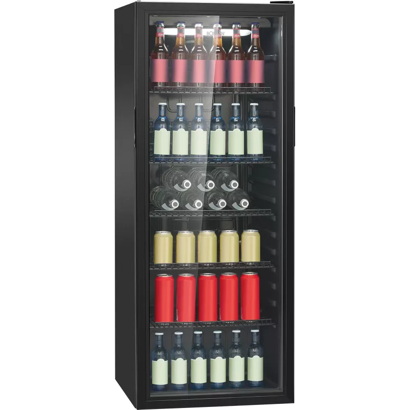 Bomann KSG 7292 Glass Door Refrigerator 143cm White