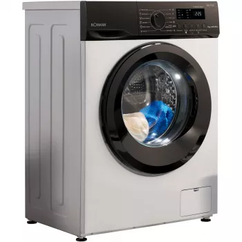 BOMANN WA 7162 Front Load Washing Machine, 7 kg, 1400 rpm, White/Black