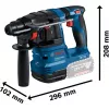 Bosch 18V Professional Set Rotary Hammer GBH 18V-22 + Drill Driver GSR 18V-45 - (blue/black, 2x Li-Ion Battery 4.0Ah, Hammer Drill Bit and Bit Set, Tool Bag) (0615V0003D)