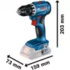 Bosch 18V Professional Set Rotary Hammer GBH 18V-22 + Drill Driver GSR 18V-45 - (blue/black, 2x Li-Ion Battery 4.0Ah, Hammer Drill Bit and Bit Set, Tool Bag) (0615V0003D)