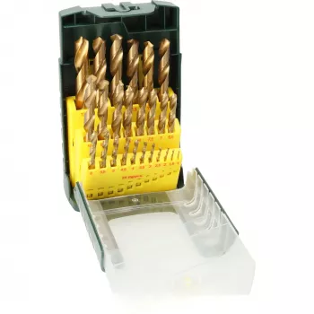 Bosch 2607017154 HSS Twist Drill Bit Set 25-Piece TiN Coated Cylindrical Shank