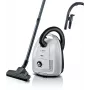 Bosch BGL38WH2 Bagged Cylinder Vacuum Cleaner, 600W, White/Anthracite