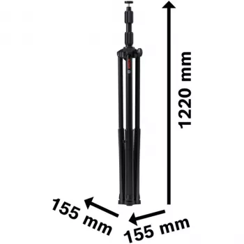 Bosch Construction Light Stand GLT 300-40 Professional (Black, 5/8 inch Thread M10) 06188000MT