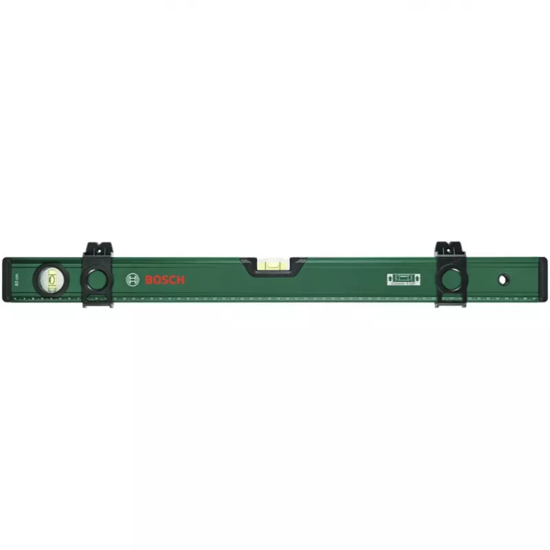 Bosch DIY Spirit Level 60 cm with Marking Slider, V-Groove & Flat Milled Base – Green