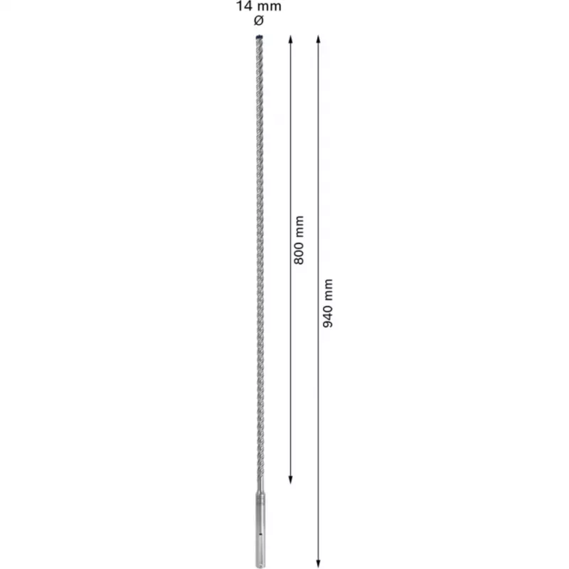 Bosch Expert SDS-max-8X Hammer Drill Bit 14x940mm for Concrete, Masonry, Reinforced Concrete 2608900210