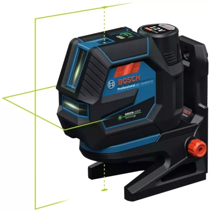 Bosch GCL 12V-50-22 CG Professional Combination Laser Set with RM 20 Mount, BT 150 Tripod, 2.0Ah Battery, Charger and L-BOXX 0601066S01