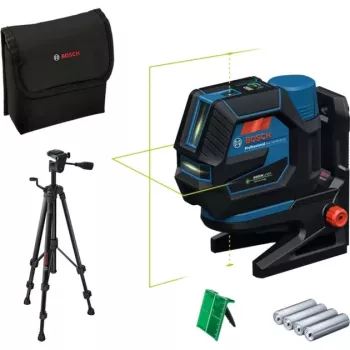 Bosch GCL 12V-50-22 CG Professional Combination Laser Set with RM 20 Mount, BT 150 Tripod, 2.0Ah Battery, Charger and L-BOXX 0601066S01