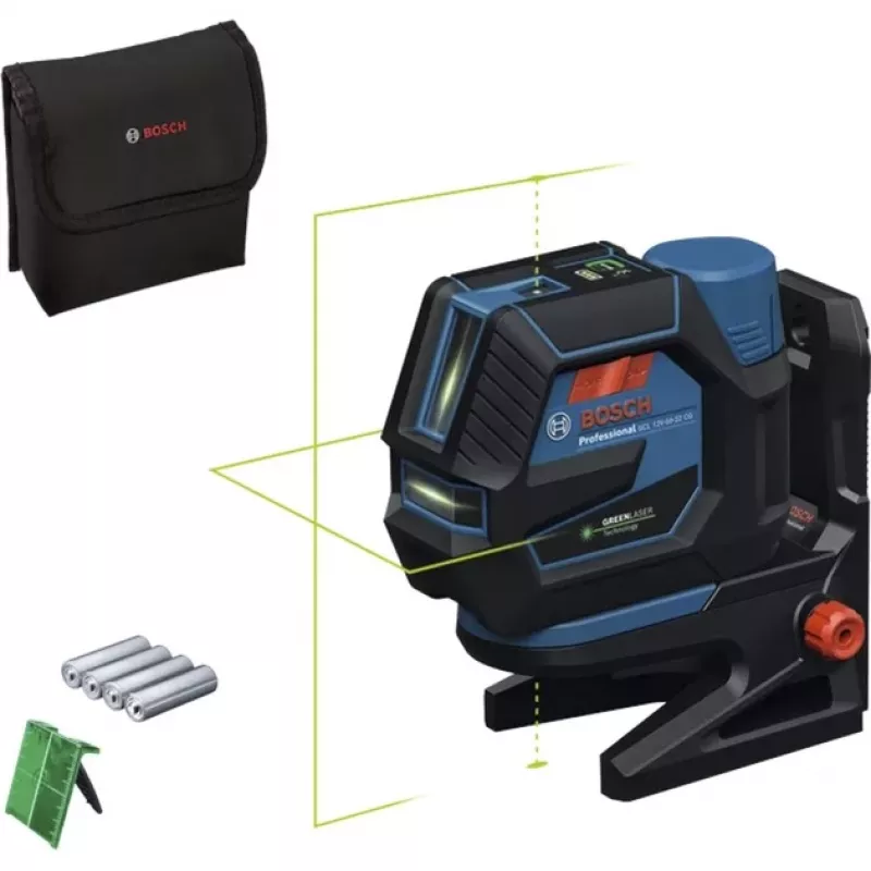Bosch GCL 12V-50-22 CG Professional Cordless Combination Laser (Blue/Black, Green Laser Lines and Plumb Points, RM 20 Rotating Mount Included)