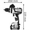 Bosch GSB 18V-110 C Professional 18V Cordless Impact Drill (Tool Only, Blue/Black)
