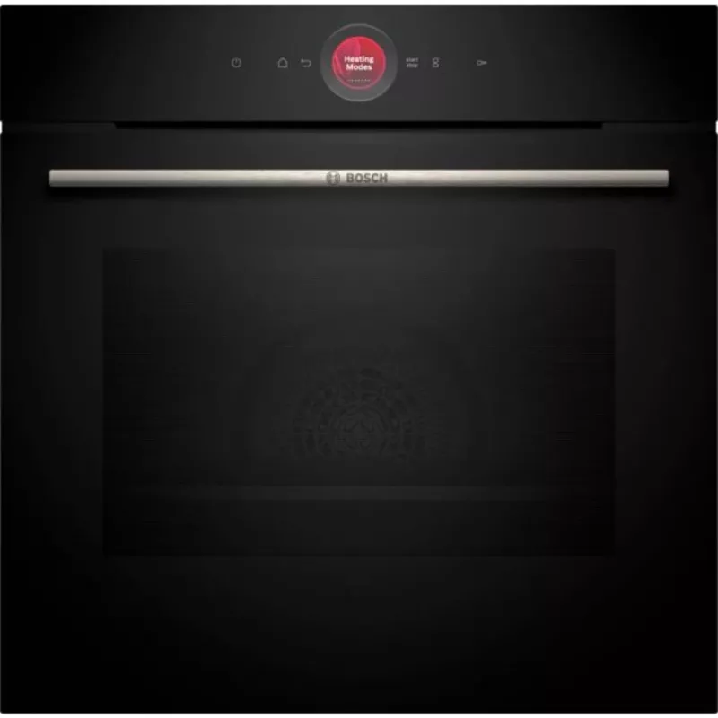 Bosch HBG7341B1 Series 8 Built-in Electric Oven, 71L, Pyrolytic Self-Cleaning, Black, 60 cm