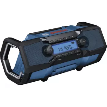BOSCH HEAVY DUTY GPB18V-3C Professional Bluetooth FM Radio (Blue/Black, Bare Unit)