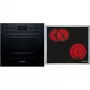 Bosch HND211LB2 Black Built-in Oven & Induction Hob Set (HEF113BB0 + NKN645GA2E)