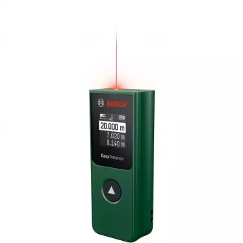 Bosch Home & Garden EasyDistance 20 Laser Distance Meter, 20m Range, Green/Black