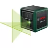 Bosch Home and Garden Quigo Green Set Cross Line Laser with Clamp, Adapter Plate and 1.1 m Aluminium Tripod 0603663CZ1