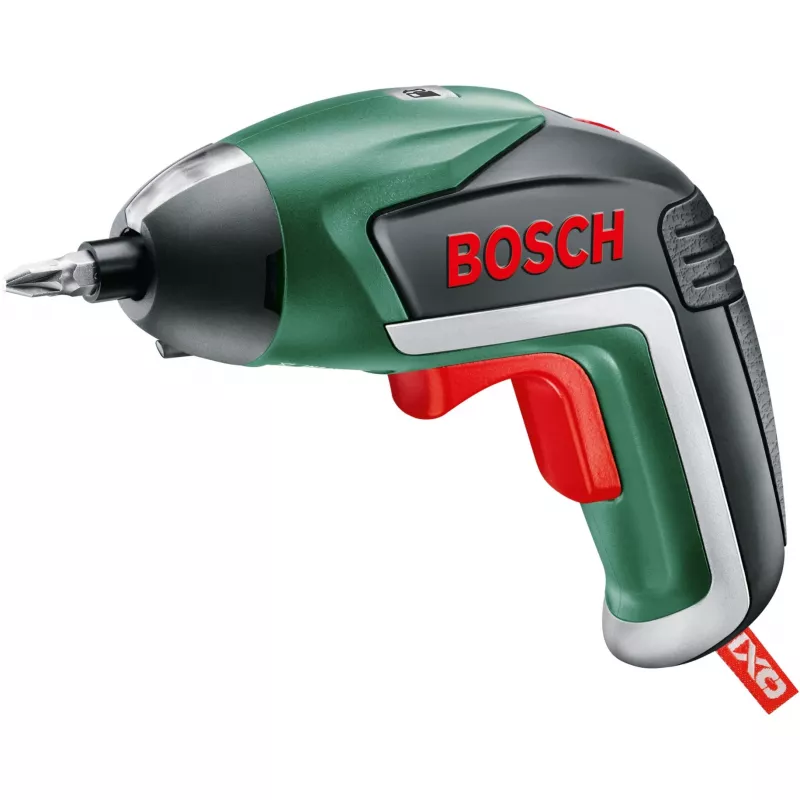 Bosch IXO 5 Cordless Screwdriver with 32-Piece Bit Set, 3.6V Li-Ion 1.5Ah, Green/Black