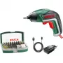 Bosch IXO 5 Cordless Screwdriver with 32-Piece Bit Set, 3.6V Li-Ion 1.5Ah, Green/Black