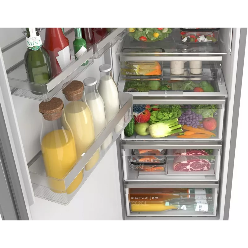 Bosch KSN36AICM Freestanding Fridge Freezer, 302L, NoFrost, Inox-look, Energy Class C