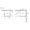Bosch KSN36VCCG Freestanding Fridge Freezer, 308 L, No Frost, Inox-look