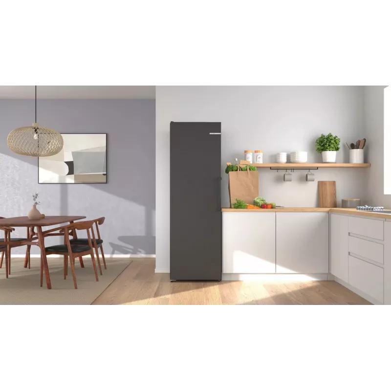 Bosch KSN36VCCG Freestanding Fridge Freezer, 308 L, No Frost, Inox-look